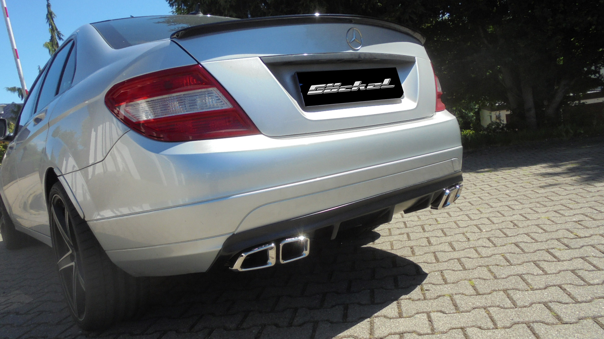 Diffusor C-Klasse W204 Limo. Seriensto&szlig;stange Baureihe 03.07-03.11